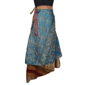 Vintage Silk Magic Wrap Skirt SW2099