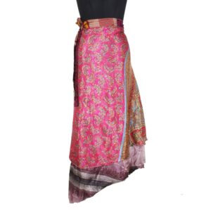 Vintage Silk Magic Wrap Skirt SW2101