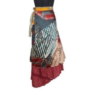 Vintage Silk Magic Wrap Skirt SW2104