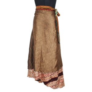 Vintage Silk Magic Wrap Skirt SW2105