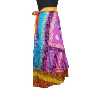 Vintage Silk Magic Wrap Skirt SW2106