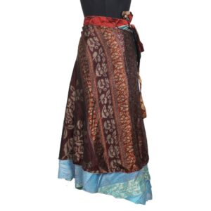 Vintage Silk Magic Wrap Skirt SW2111