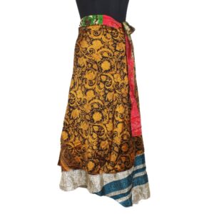 Vintage Silk Magic Wrap Skirt SW2112