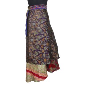Vintage Silk Magic Wrap Skirt SW2116