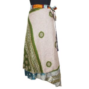 Vintage Silk Magic Wrap Skirt SW2117