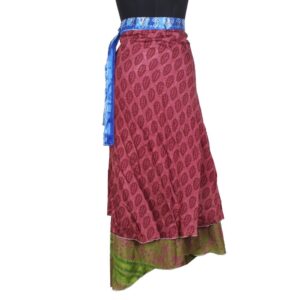Vintage Silk Magic Wrap Skirt SW2118