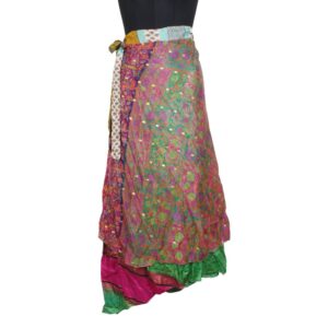 Vintage Silk Magic Wrap Skirt SW2119