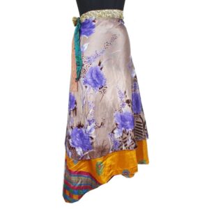 Vintage Silk Magic Wrap Skirt SW2122