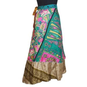 Vintage Silk Magic Wrap Skirt SW2127