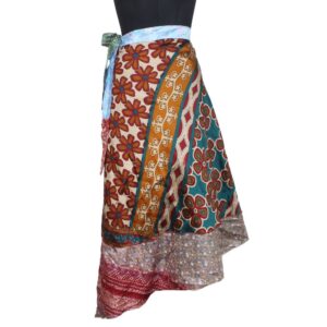 Vintage Silk Magic Wrap Skirt SW2130