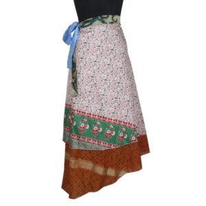 Vintage Silk Magic Wrap Skirt SW2132