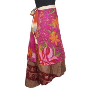 Vintage Silk Magic Wrap Skirt SW2133