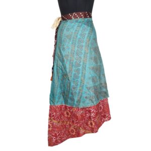 Vintage Silk Magic Wrap Skirt SW2134