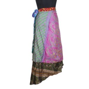Vintage Silk Magic Wrap Skirt SW2137