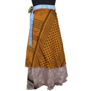 Vintage Silk Magic Wrap Skirt SW2144