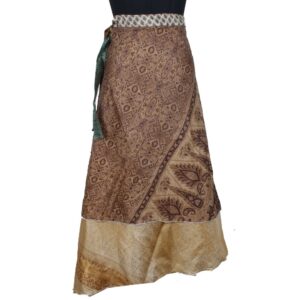 Vintage Silk Magic Wrap Skirt SW2145