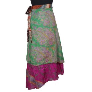Vintage Silk Magic Wrap Skirt SW2146