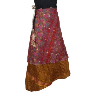 Vintage Silk Magic Wrap Skirt SW2148