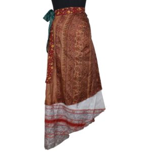 Vintage Silk Magic Wrap Skirt SW2149