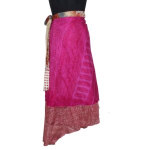 Vintage Silk Magic Wrap Skirt SW2151