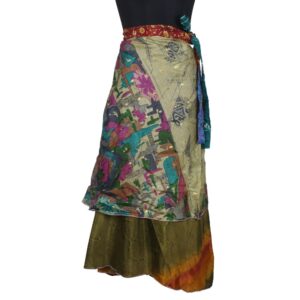 Vintage Silk Magic Wrap Skirt SW2154