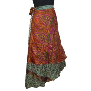 Vintage Silk Magic Wrap Skirt SW2155