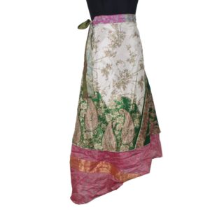 Vintage Silk Magic Wrap Skirt SW2156