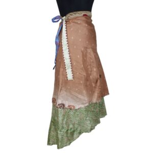 Vintage Silk Magic Wrap Skirt SW2163