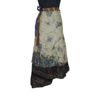 Vintage Silk Magic Wrap Skirt SW2166