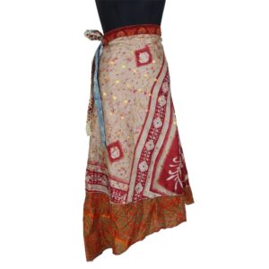 Vintage Silk Magic Wrap Skirt SW2169