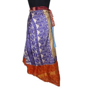 Vintage Silk Magic Wrap Skirt SW2170