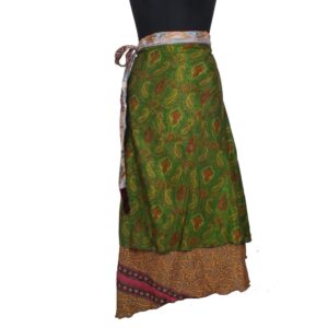 Vintage Silk Magic Wrap Skirt SW2174