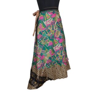 Vintage Silk Magic Wrap Skirt SW2176