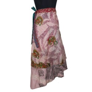 Vintage Silk Magic Wrap Skirt SW2177