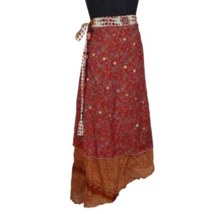 Vintage Silk Magic Wrap Skirt SW2181