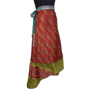 Vintage Silk Magic Wrap Skirt SW2183