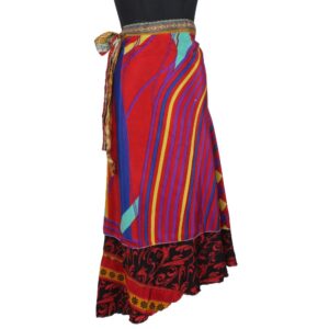 Vintage Silk Magic Wrap Skirt SW2184