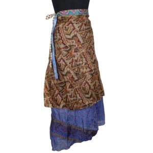 Vintage Silk Magic Wrap Skirt SW2185