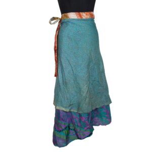 Vintage Silk Magic Wrap Skirt SW2186