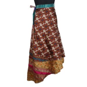 Vintage Silk Magic Wrap Skirt SW2189