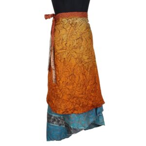 Vintage Silk Magic Wrap Skirt SW2193