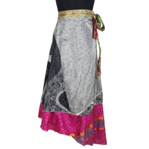 Vintage Silk Magic Wrap Skirt SW2203