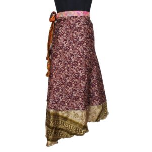 Vintage Silk Magic Wrap Skirt SW2205