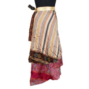 Vintage Silk Magic Wrap Skirt SW2206