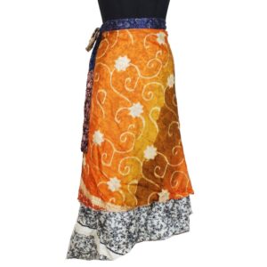Vintage Silk Magic Wrap Skirt SW2209