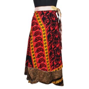 Vintage Silk Magic Wrap Skirt SW2210