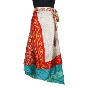 Vintage Silk Magic Wrap Skirt SW2212