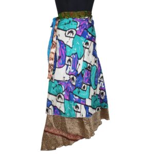 Vintage Silk Magic Wrap Skirt SW2213