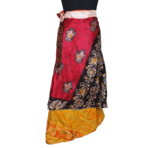 Vintage Silk Magic Wrap Skirt SW2215