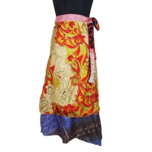 Vintage Silk Magic Wrap Skirt SW2219